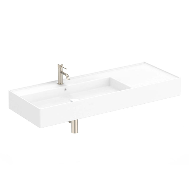 ADP Teorema Wall Basin 1200 Left offset without Tap Hole Bathroom Basin ADP Default Title  