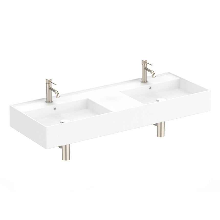 ADP Teorema Wall Basin 1200 Double with Tap Hole Bathroom Basin ADP Default Title  
