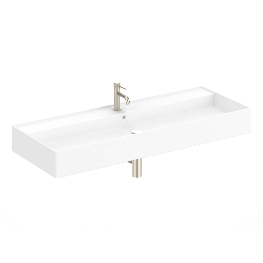 ADP Teorema Wall Basin 1200 Full Bowl without Tap Hole Bathroom Basin ADP Default Title  