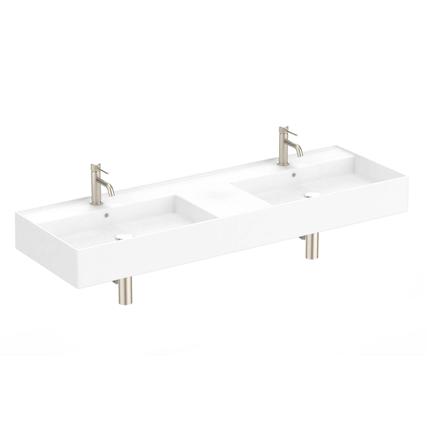 ADP Teorema Wall Basin 1400 Double with Tap Hole Bathroom Basin ADP Default Title  