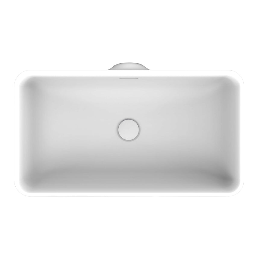 ADP Zeya Semi Inset Basin Matte White Bathroom Basin ADP Default Title  