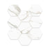 Calacutta Oro Hexagon 100x100 Porcelain Matt White
