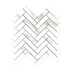 Calacutta Oro Herringbone 20x100 Porcelain Matt White