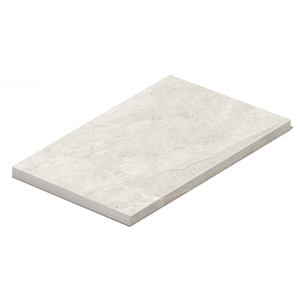 Capri 600x400mm grip salt stone-look tile by Tilemall with bullnose pencil edge and natural stone veining