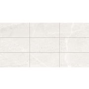 Monza 600x300mm SurfaceTec cloud stone-look porcelain tiles in grid layout with natural veining variation by Tilemall