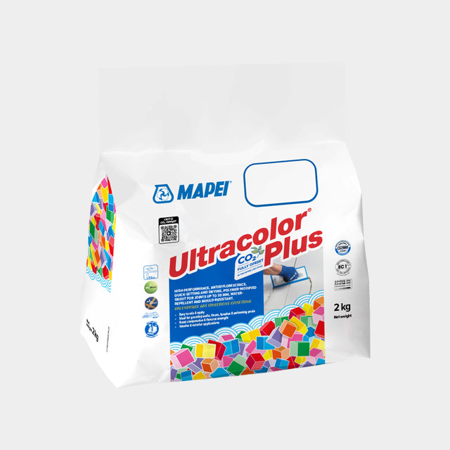 Mapei Grout Ultra Color Plus Alu 111 2Kg Silver Grey Grout Mapei Default Title  