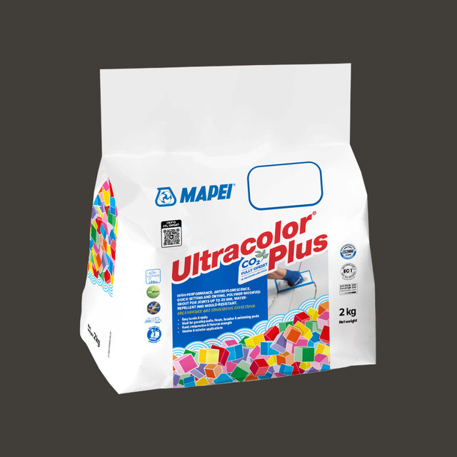 Mapei Grout Ultra Color Plus Alu 120 2Kg Black Grout Mapei Default Title  