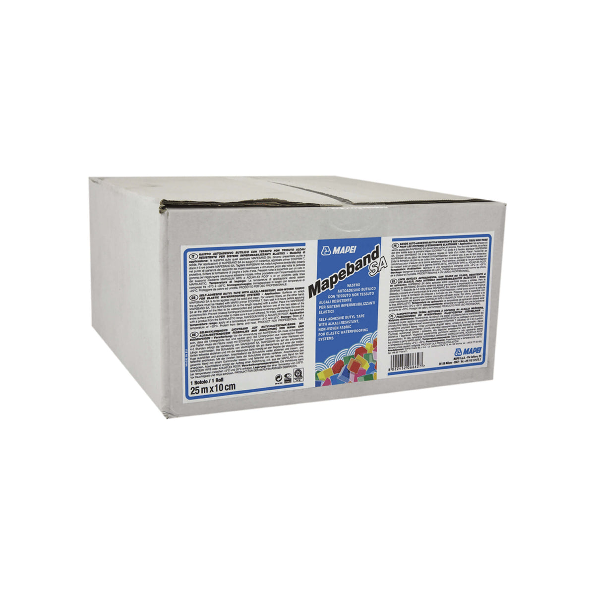 Mapei 100mmx25m Mapeband Sa self-adhesive waterproofing tape 25m x 10cm roll by Tilemall