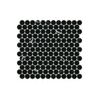 Artemis Mosaic PennyRound 23x23mm Natural Stone Honed Black
