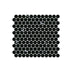 Artemis Mosaic PennyRound 23x23mm Natural Stone Honed Black