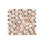 Artemis Mosaic PennyRound 23x23mm Natural Stone Honed Mix