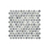 Artemis Mosaic PennyRound 23x23mm Natural Stone Honed Carrara Grey