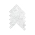 Artemis Mosaic Herringbone 35x150mm Natural Stone Honed Carrara Sample