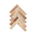 Artemis Mosaic Herringbone 35x150mm Natural Stone Honed Rosa Portogallo