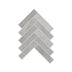 Artemis Mosaic Herringbone 35x150mm Natural Stone Honed New Grey