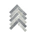 Artemis Mosaic Herringbone 35x150mm Natural Stone Honed Carrara Grey