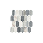 Artemis Mosaic Feather 50x103mm Natural Stone Honed Blue Sandstone