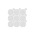 Octagon Mosaic Square 97x97mm Porcelain Matt White with White Dot Sample