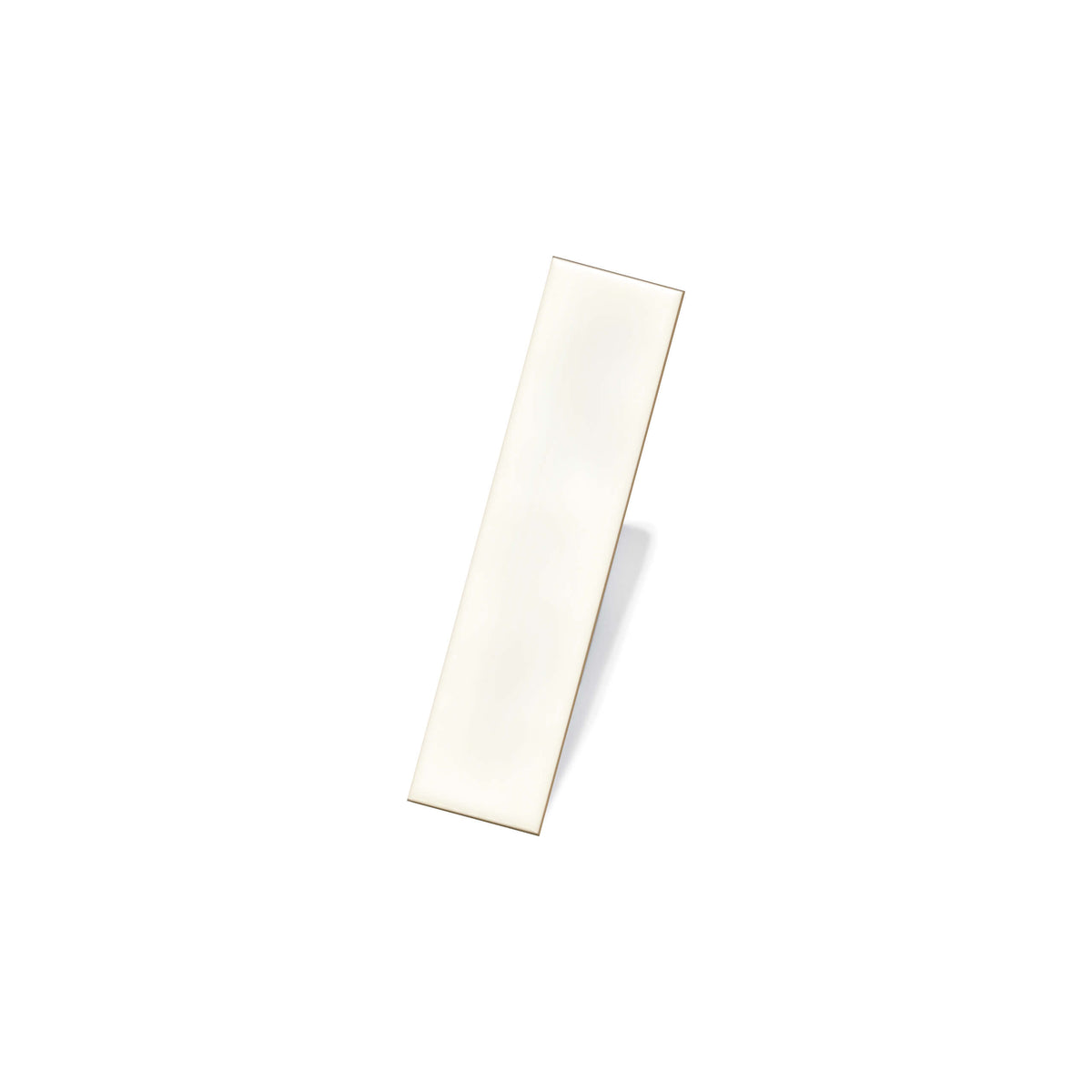 Hamilton 68x280mm satin white subway tile by Tilemall with subtle wavy surface texture