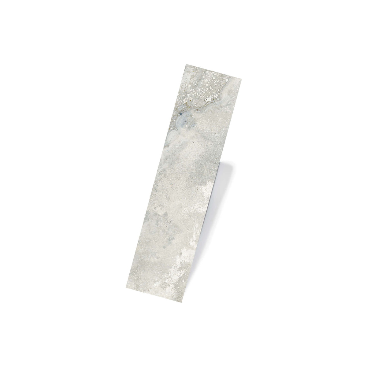 Travertine 75x300mm matt grey subway tile by Tilemall with natural stone texture and mineral veining