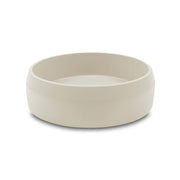 Round surface mount ceramic basin by Nood Co Prism Circle in sand, 400mm diameter by Tilemall