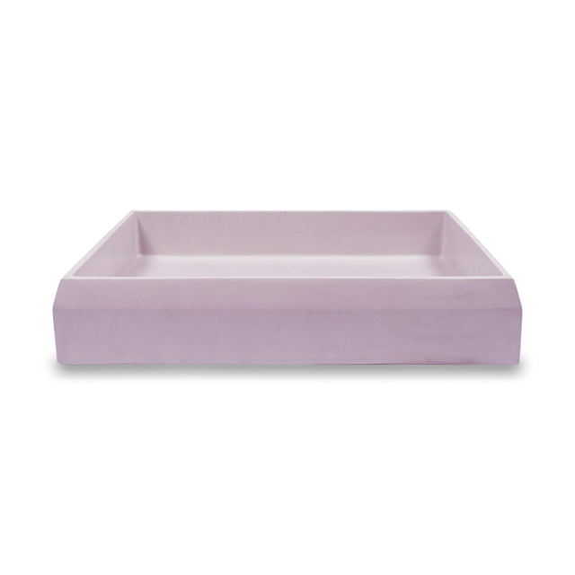 Nood Co Prism Rectangle Surface Mount Basin Lilac Bathroom Basin Nood Co Default Title  