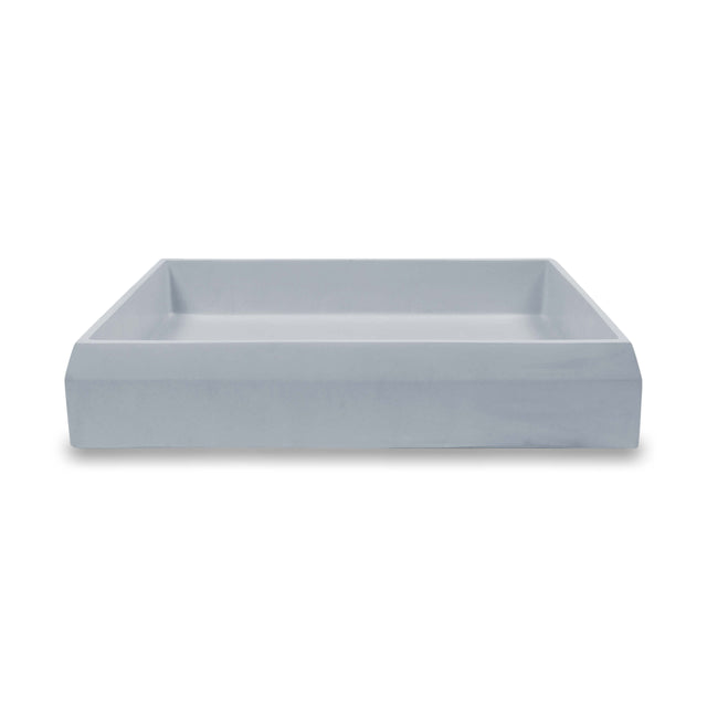 Nood Co Prism Rectangle Surface Mount Basin Powder Blue Bathroom Basin Nood Co Default Title  