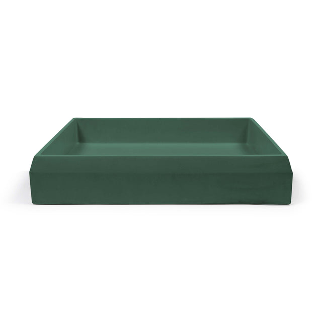 Nood Co Prism Rectangle Surface Mount Basin Teal Bathroom Basin Nood Co Default Title  