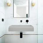 Nood Co Prism Rectangle Wall Hung Basin Cloud