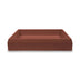 Nood Co Prism Rectangle Wall Hung Basin Clay