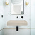 Nood Co Prism Rectangle Wall Hung Basin Mushroom