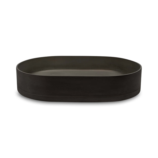 Nood Co Pill Surface Mount Basin Charcoal Bathroom Basin Nood Co   