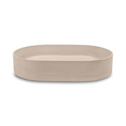Nood Co Pill surface mount basin by Tilemall, oval ceramic nood finish 580x380mm