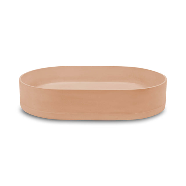 Nood Co Pill Surface Mount Basin Pastel Peach Bathroom Basin Nood Co Default Title  