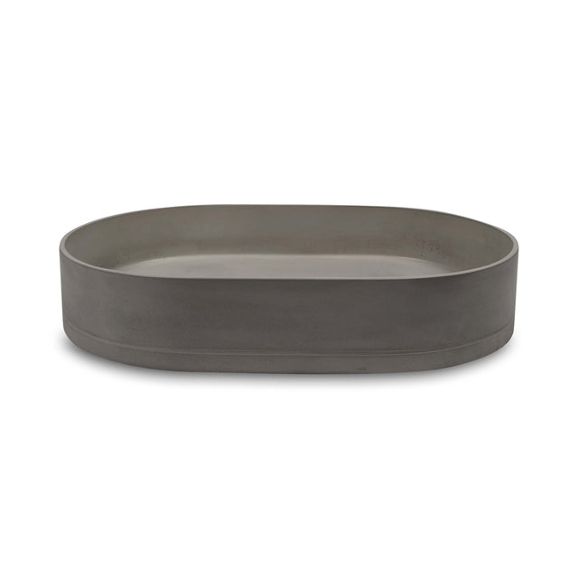 Nood Co Pill Wall Hung Basin Mid Tone Grey Bathroom Basin Nood Co Default Title  