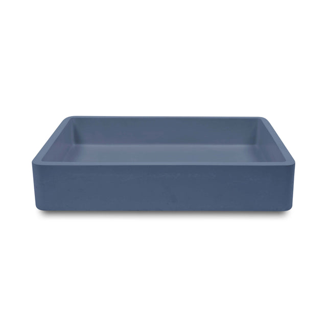 Nood Co Vesl Rectangle Surface Mount Basin Copan Blue Bathroom Basin Nood Co Default Title  