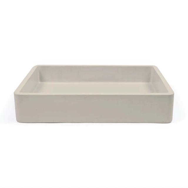 Nood Co Vesl Rectangle Wall Hung Basin Mushroom Bathroom Basin Nood Co Default Title  