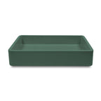 Nood Co Vesl Rectangle Wall Hung Basin Teal