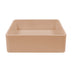 Nood Co Vesl Square Wall Hung Basin Pastel Peach