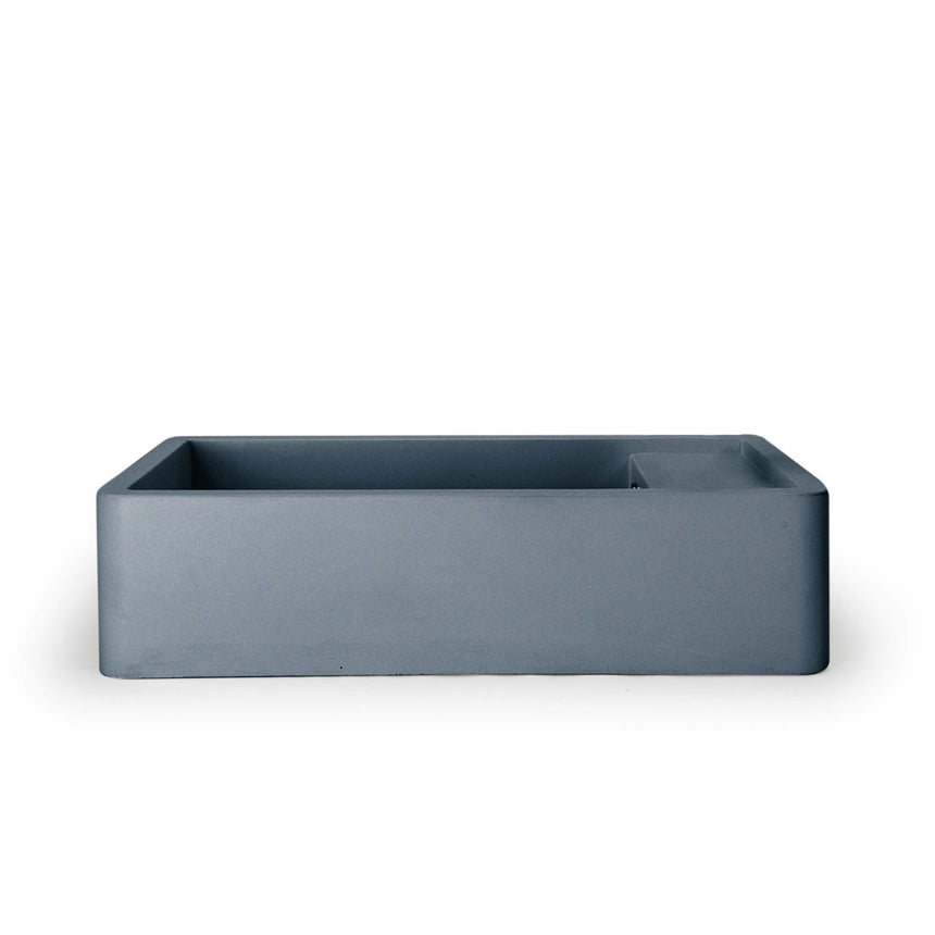 Nood Co Shelf 02 Surface Mount Basin No Overflow Copan Blue Bathroom Basin Nood Co 0 Tap Hole  