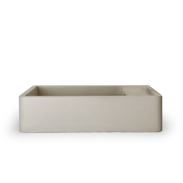 Nood Co Shelf 02 Surface Mount Basin No Overflow Sand Bathroom Basin Nood Co 0 Tap Hole  