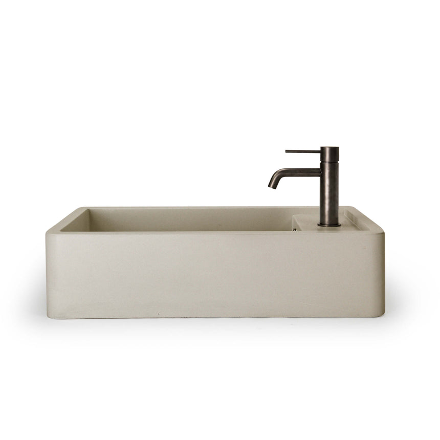 Nood Co Shelf 02 Surface Mount Basin No Overflow Sand Bathroom Basin Nood Co 1 Tap Hole  