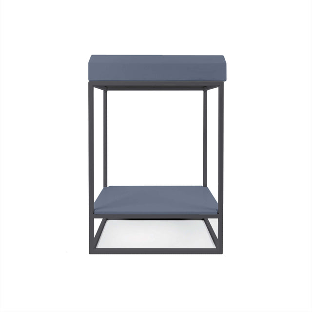 Nood Co Prism Rectangle Vanity Set Basin Copan Blue Bathroom Basin Nood Co Black  