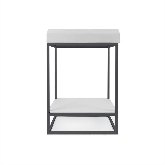 Nood Co Prism Rectangle Vanity Set Basin Ivory Bathroom Basin Nood Co Black  