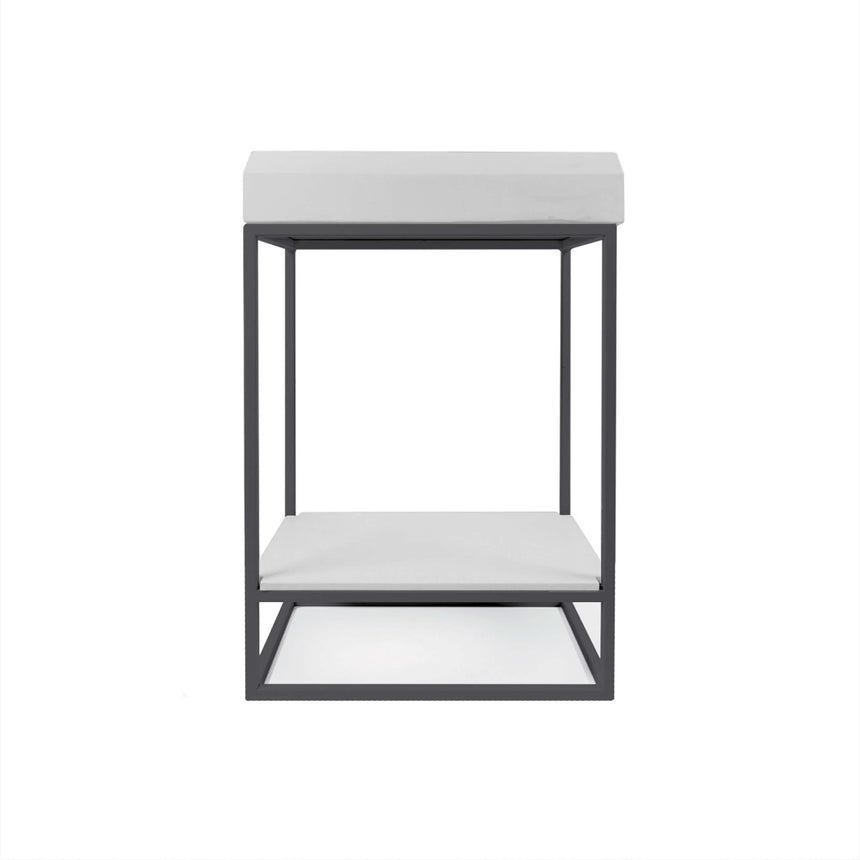 Nood Co Prism Rectangle Vanity Set Basin Ivory Bathroom Basin Nood Co Black  