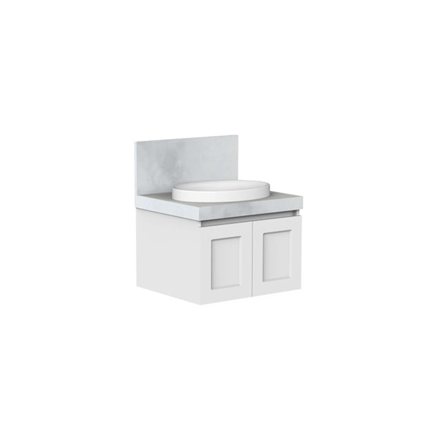 ADP London Wall Hung Vanity Durasein Solid Surface Vanity ADP 600mm Center 