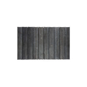 Apollo Stone Concave 198x318mm honed charcoal marble mosaic tile by Tilemall with stacked vertical ridges