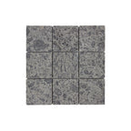 Apollo Mosaic Square 100x100mm Natural Stone Tumbled Pepper