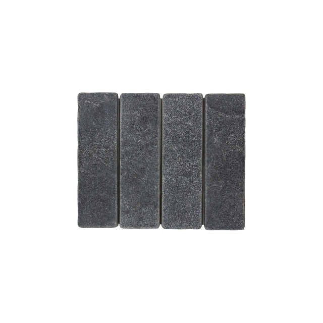 Apollo Stone Rectangle 60x200 Charcoal Tumbled Marble Mosaic ACE Default Title  