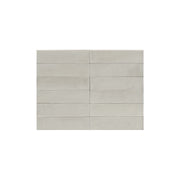 Lume 2.0 60x240mm gloss off white subway tiles in stacked arrangement showing uniform finish by Tilemall